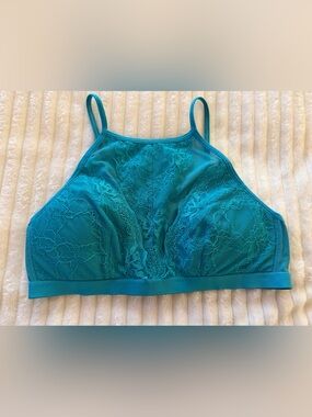 Women’s Teal Lace Bralette - Unbranded